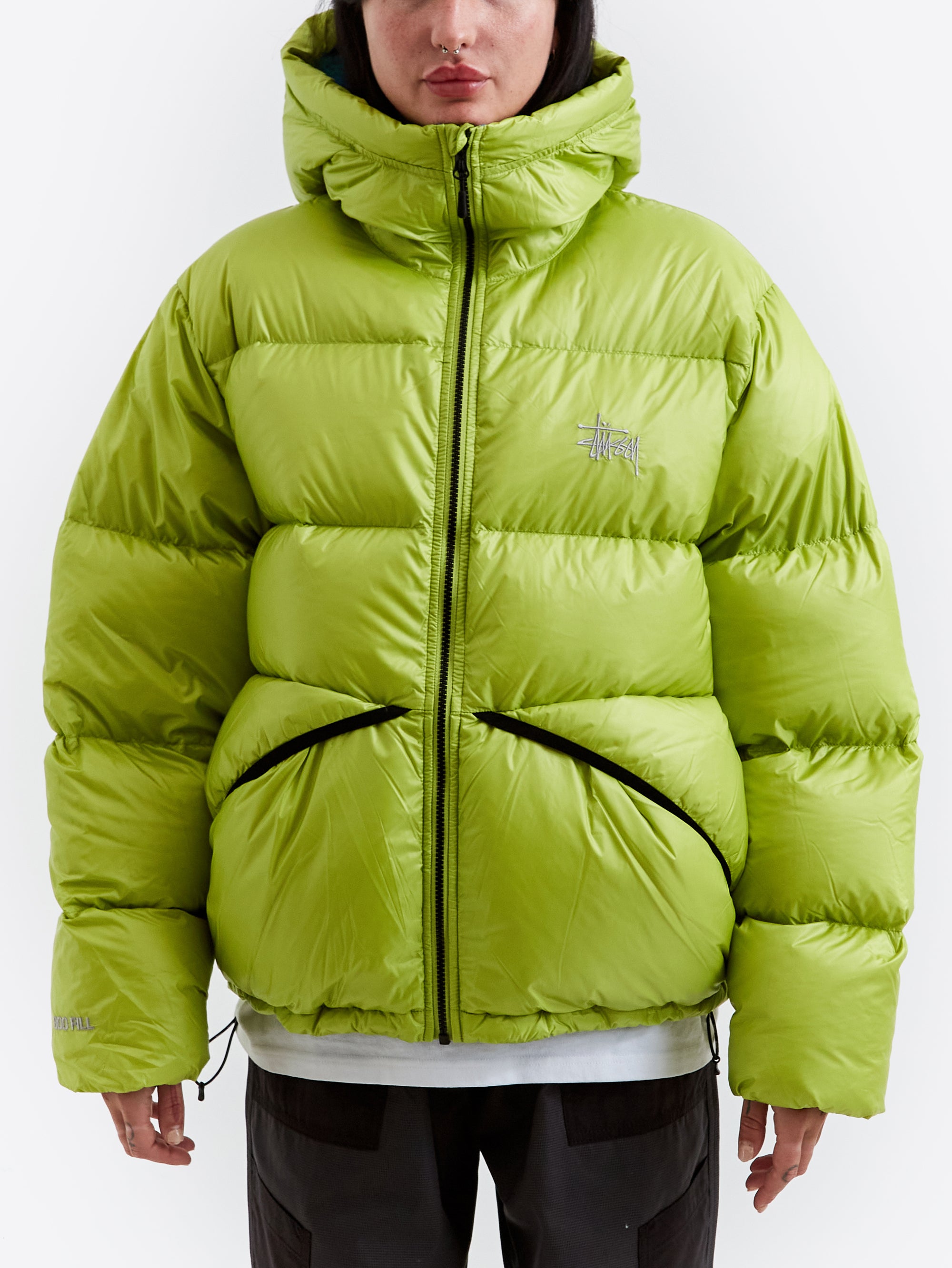 Stussy Micro Ripstop Down Parka W - Lime – Goodhood