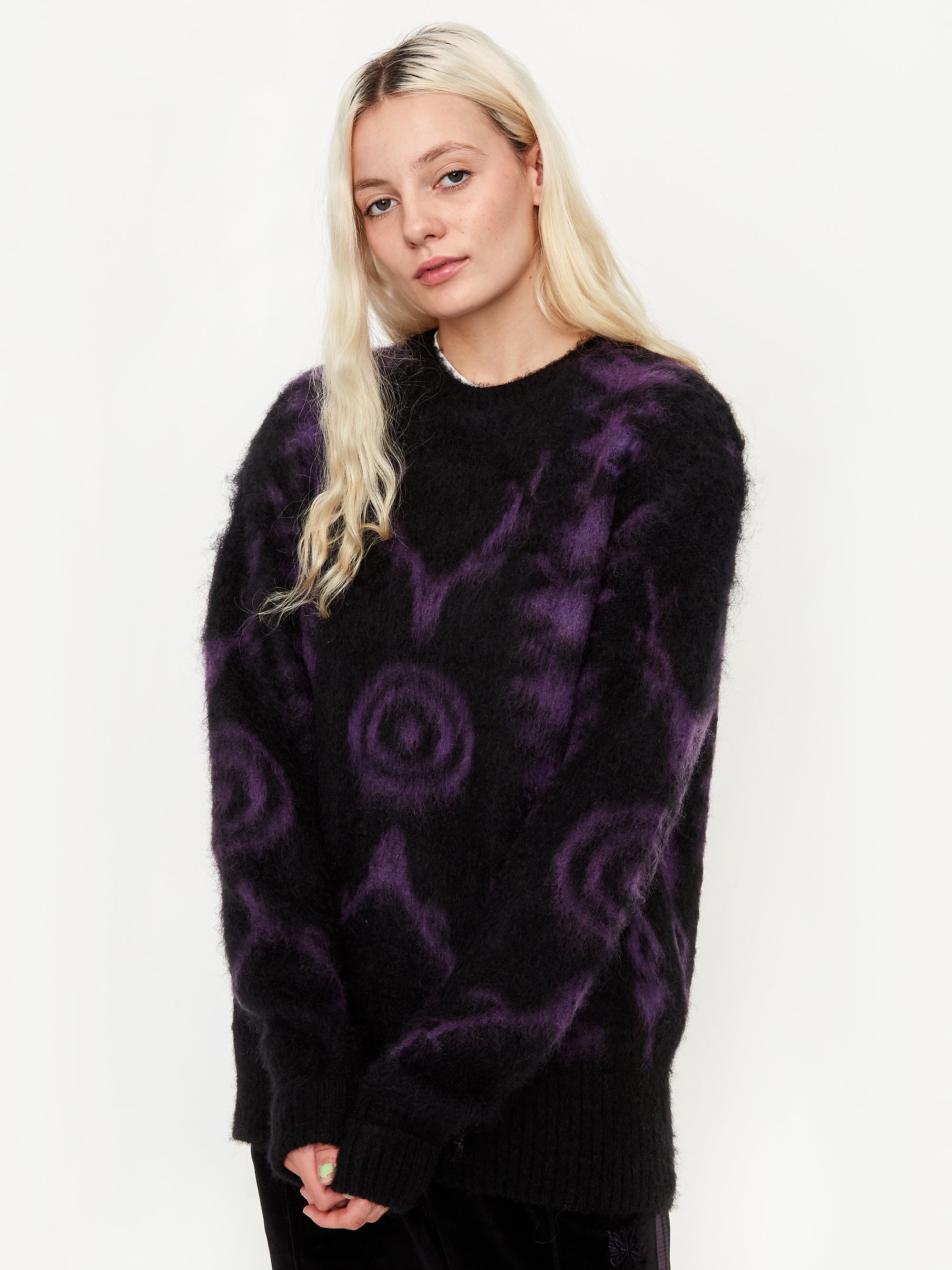 South2 West8 Loose Fit Native Jumper W - Black – Goodhood