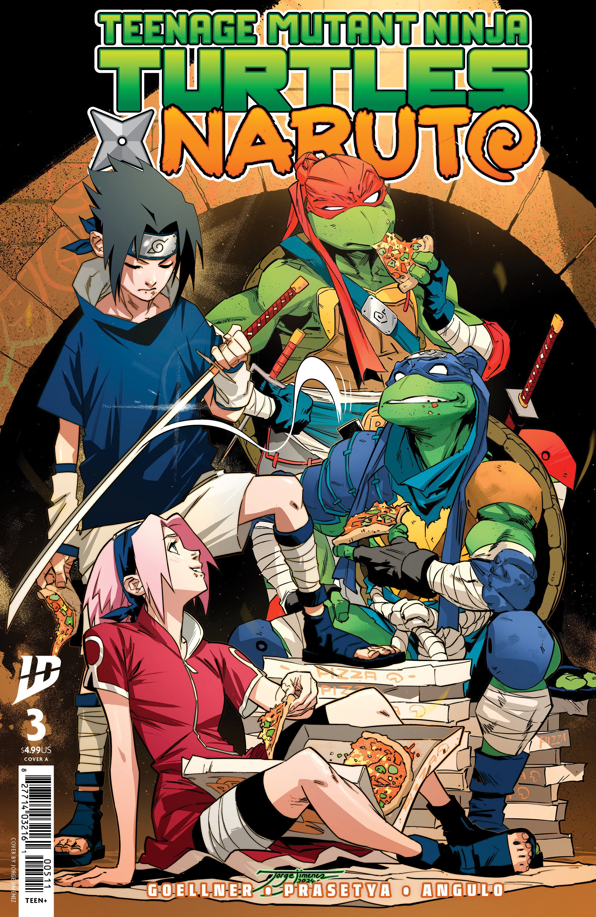 Teenage Mutant Ninja Turtles X Naruto #3 A Jorge Jimenez (03/26