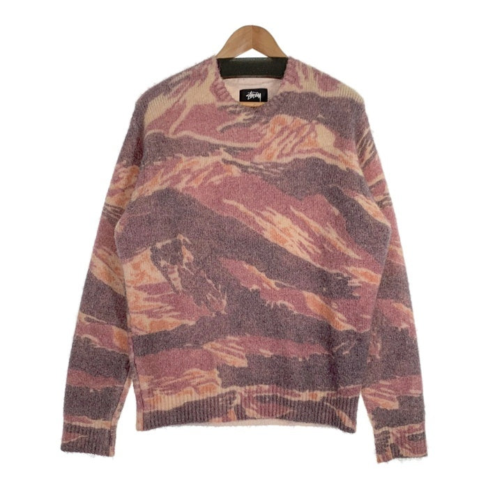 STUSSY ステューシー 22AW TIGRIS PRINT SWEATER 総柄プリント クルー