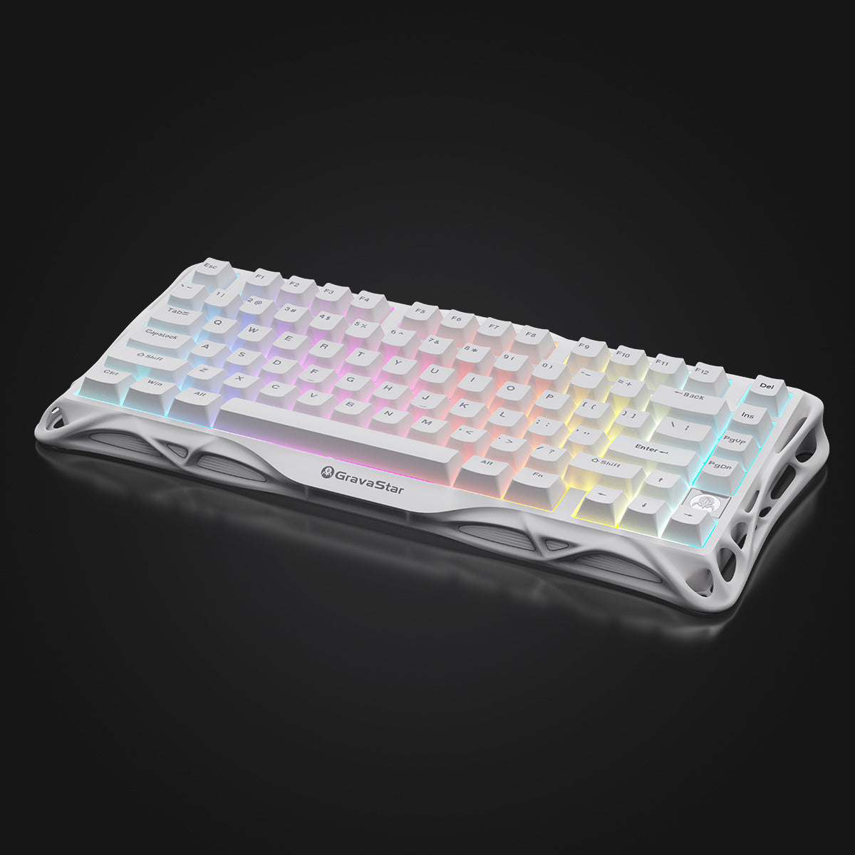 Mercury K1 Lite Gaming Keyboard Snow White | 75% Hall Effect