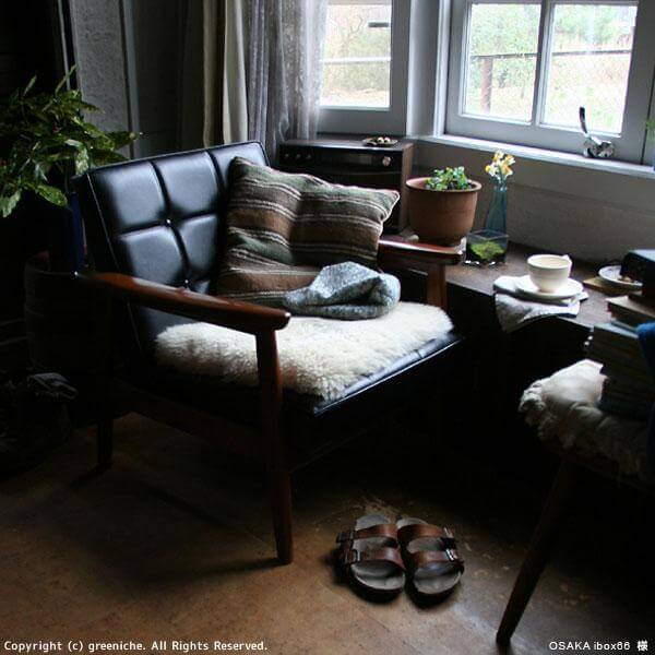 カリモク60【正規販売店】 Kチェア 1シーター ブルーブルー | 北欧家具