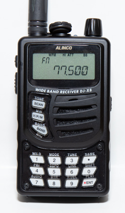 アルインコDJ-X8の使い方/初心者でもこの操作でエアバンド無線受信でき