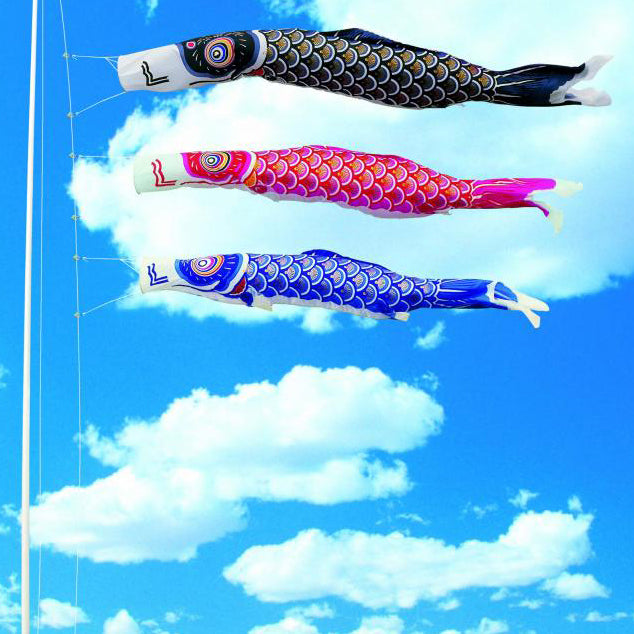 単品 鯉のぼり ゴールド鯉 3m – 福仙