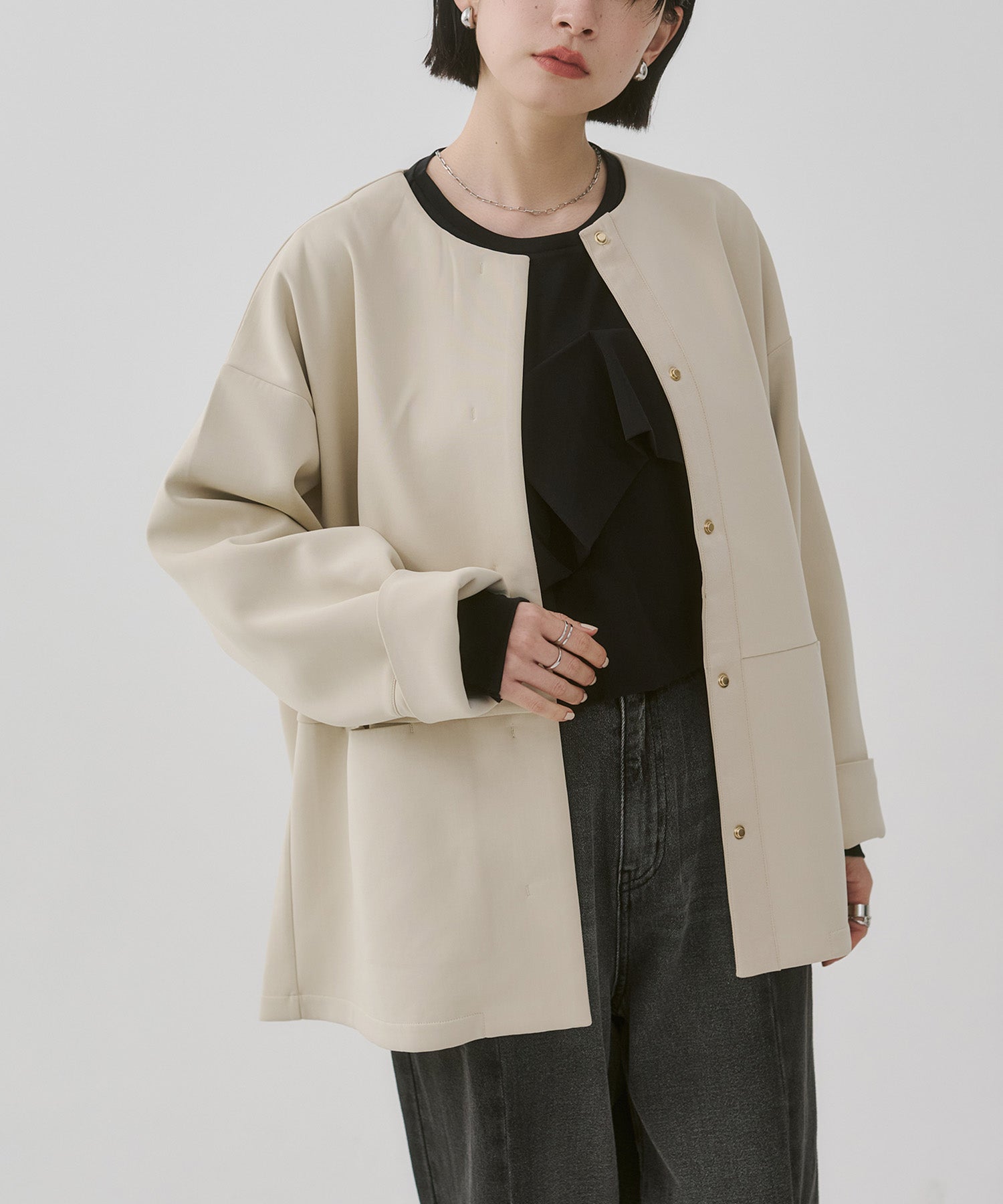 ダンボール ノーカラーコート