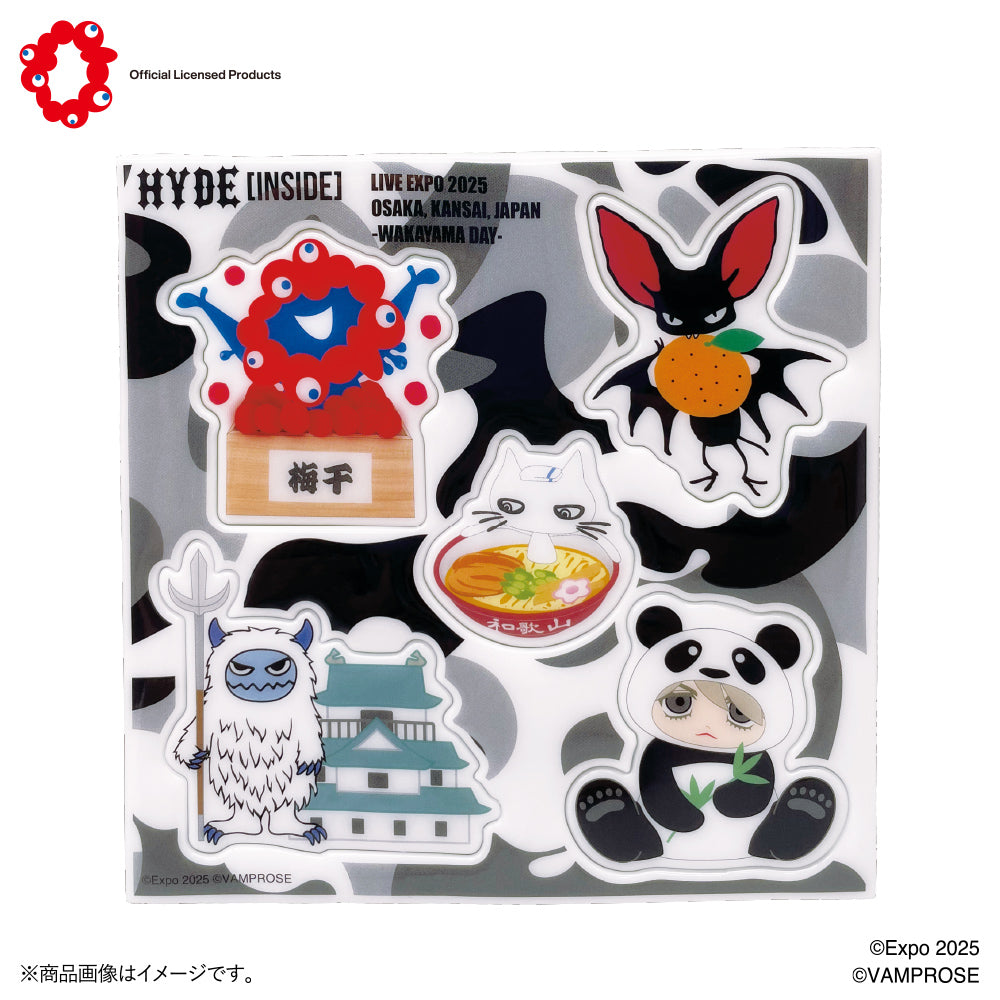 EXPO2025 ミャクミャク&HYDE -WAKAYAMA DAY- ぷくぷくステッカー