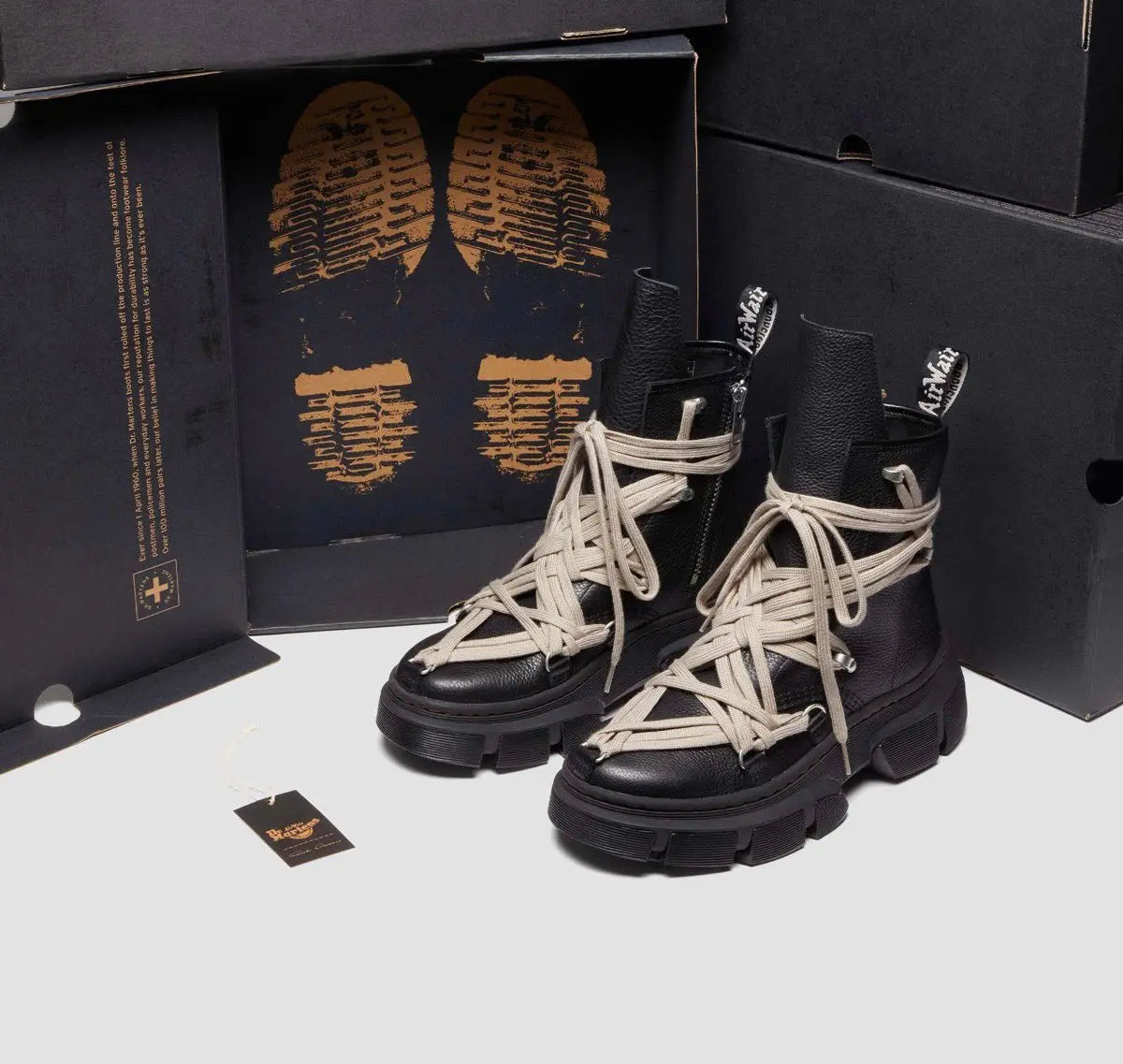 Rick Owens x Dr. Martens: Launch of the 1460 DMXL Megalace Boot