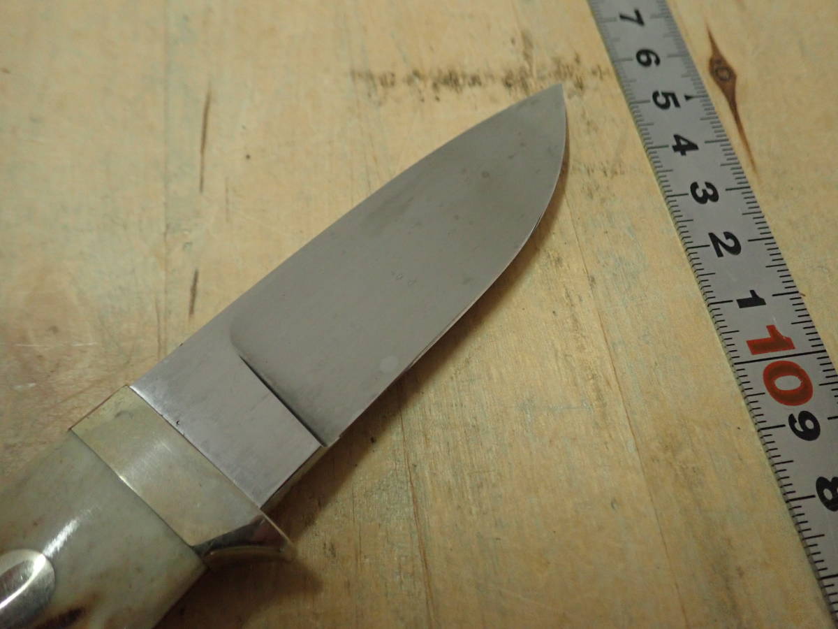 加藤清志 シースナイフ スタッグハンドル/鹿角 カスタムナイフを買取