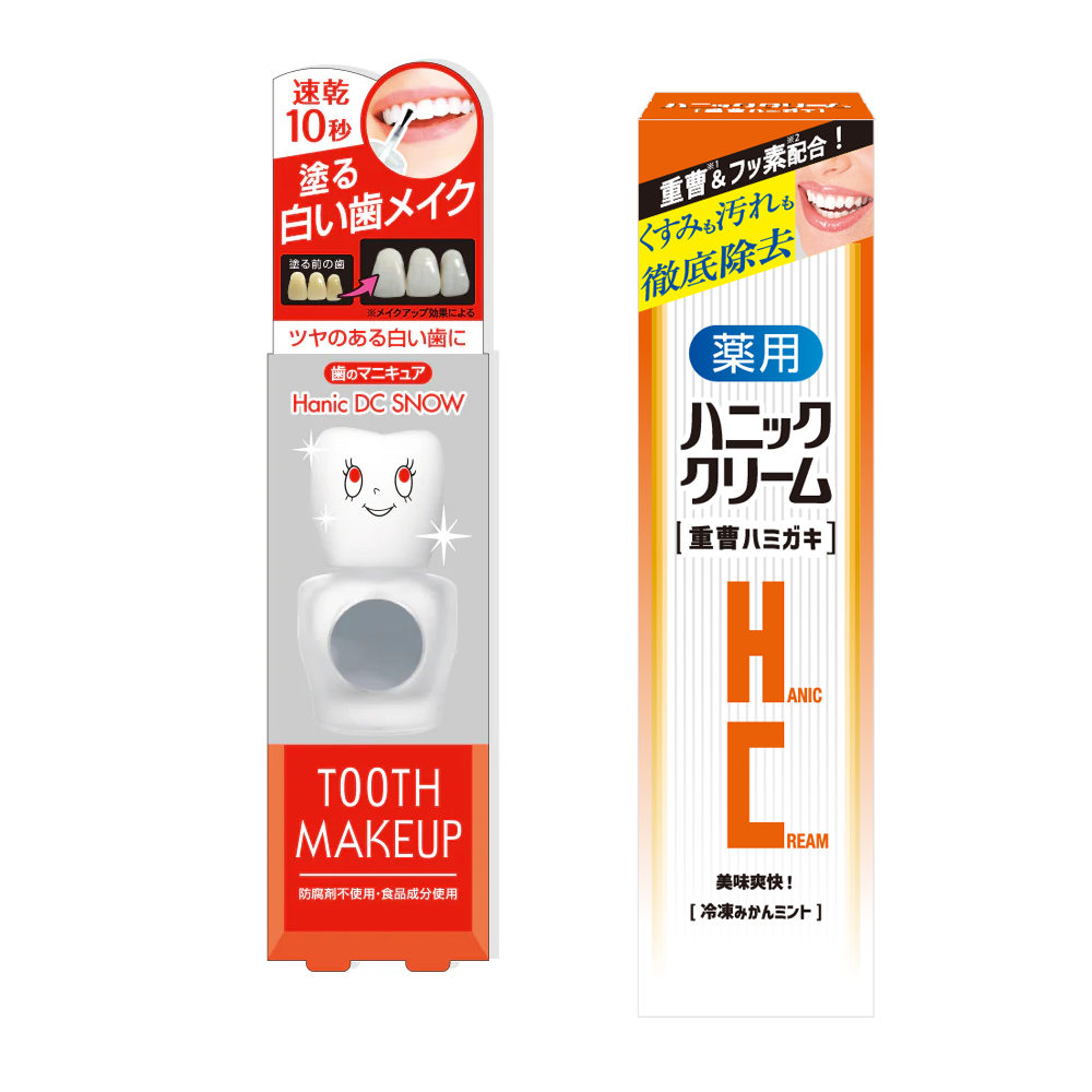 ハニックDCスノー（歯のマニキュア） 重曹ハミガキセット – ハニック
