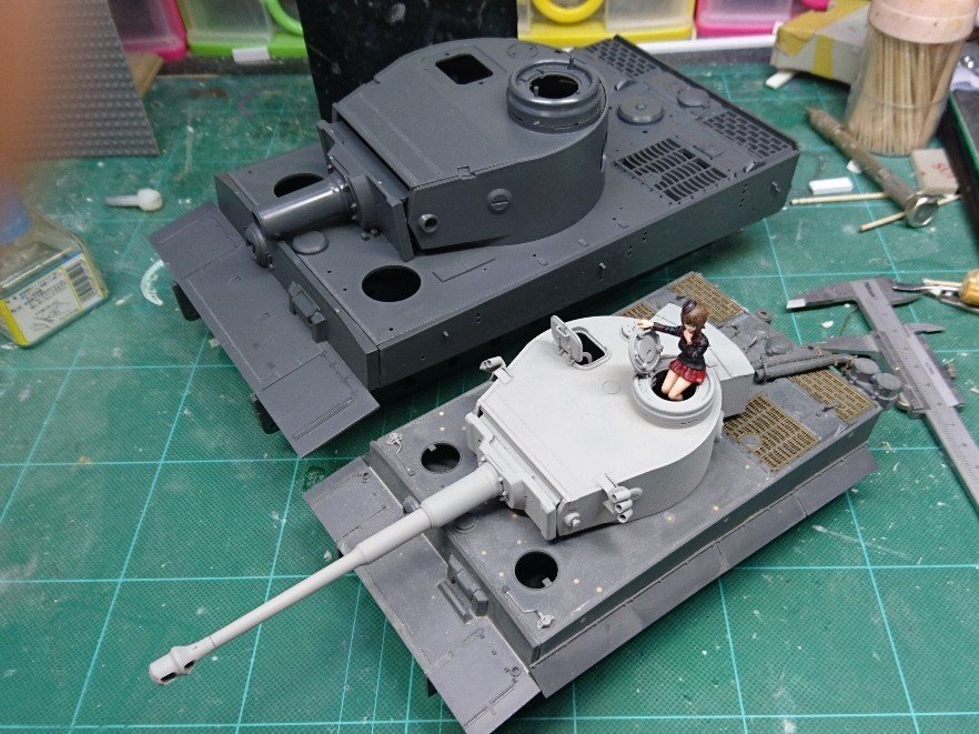 タミヤ1/25 タイガーI型 製作記 - へぼへぼ日記