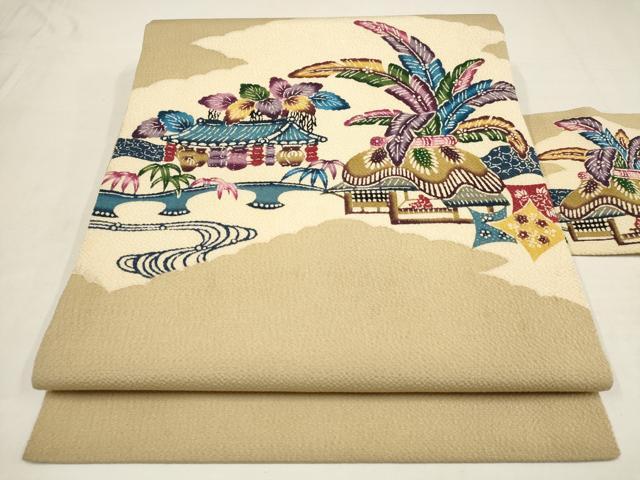 平和屋着物○本場琉球紅型 琉球びんがた 知念紅型研究所 知念貞男 竺仙