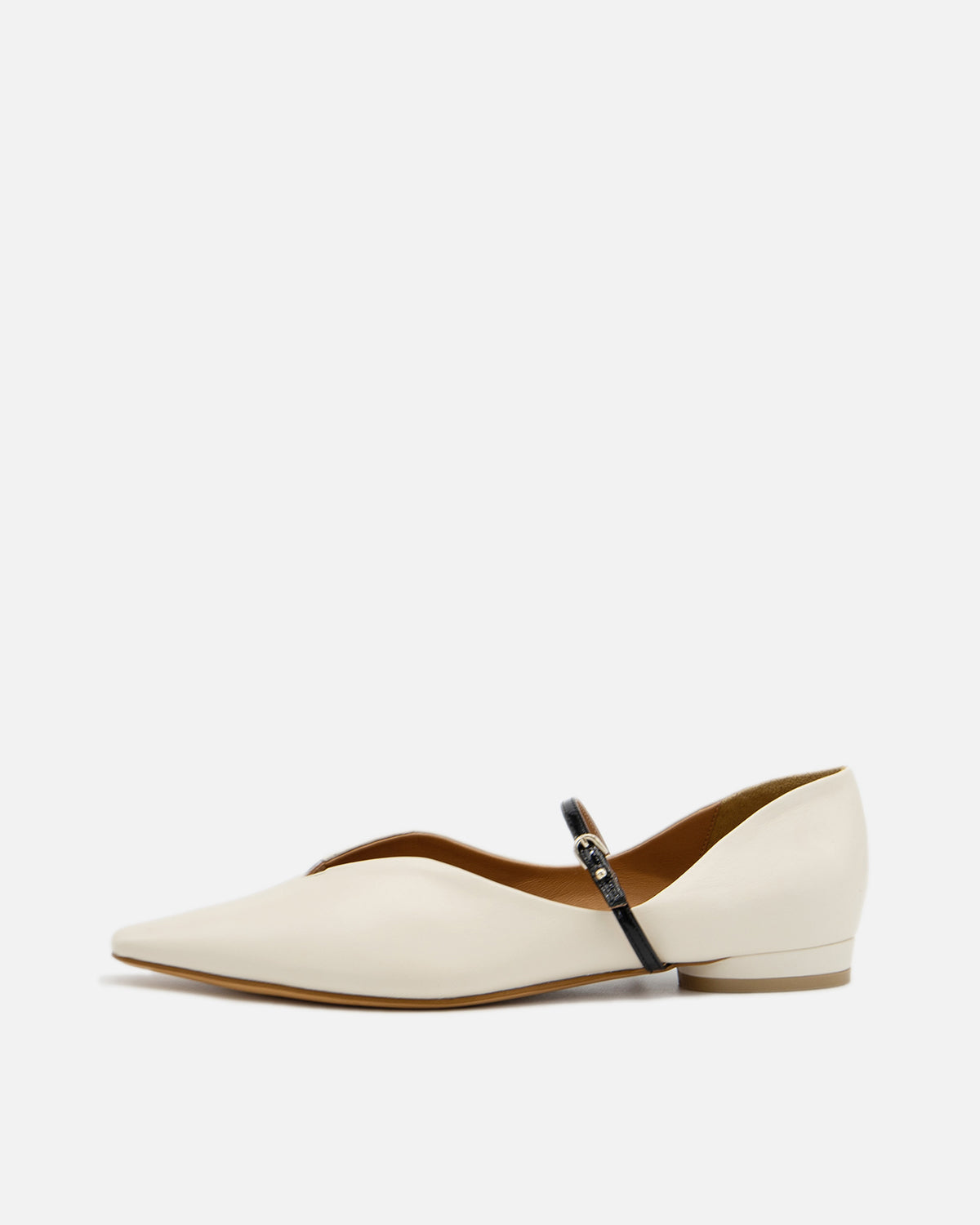 Kate cream メリージェーン ポインテッド パンプス クリーム - HENRI