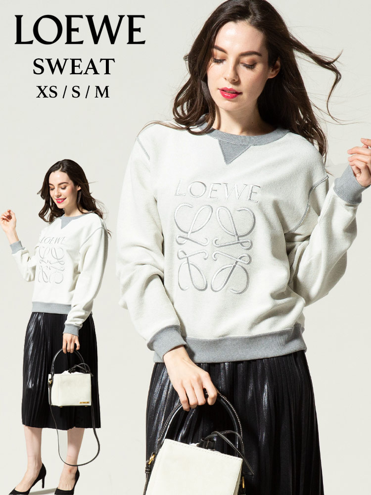 LOEWE ロエベ レディース 刺繍 スウェット トレーナー アナグラム エン