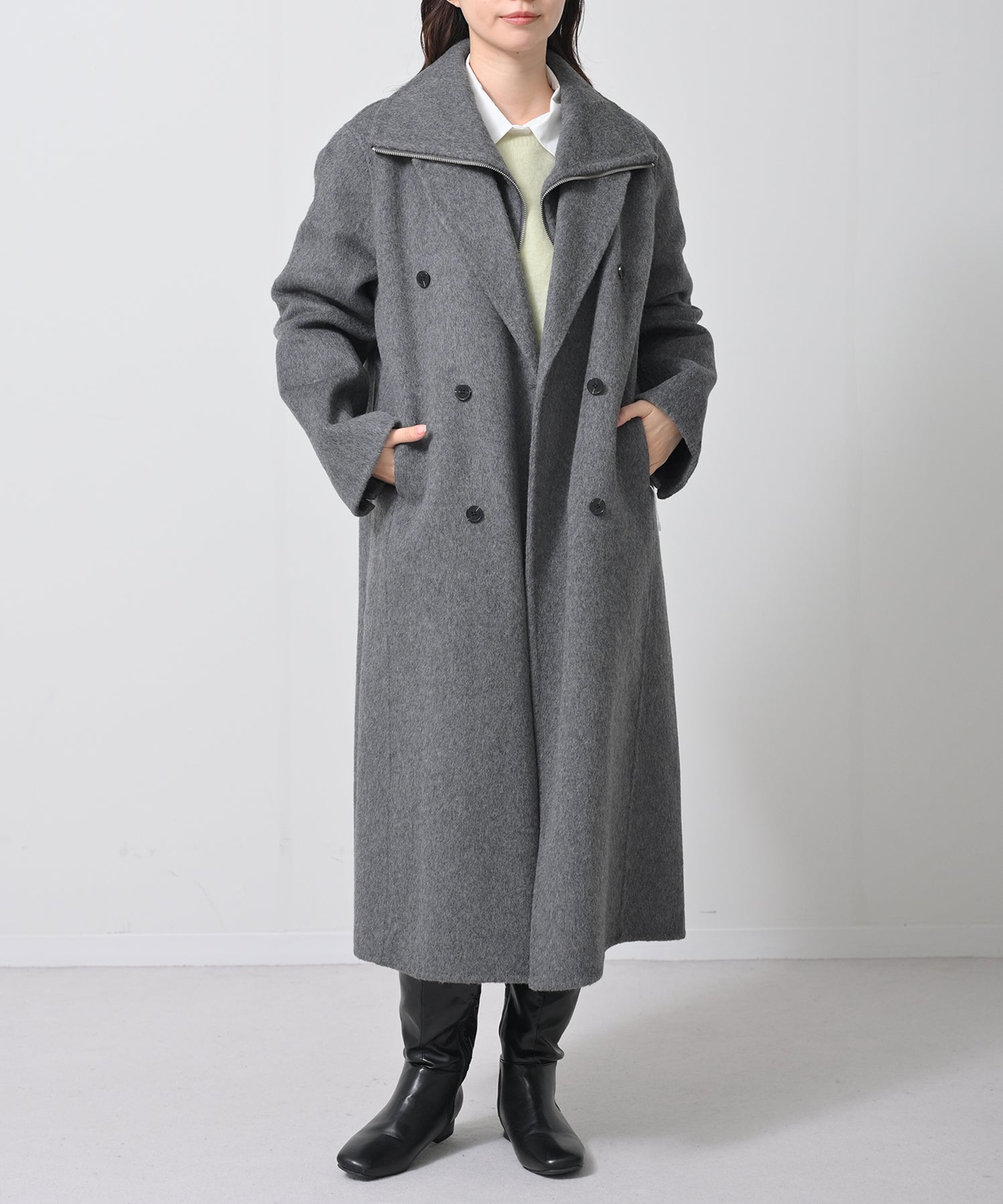 完売のため再生産】Structured Double Wool Coat