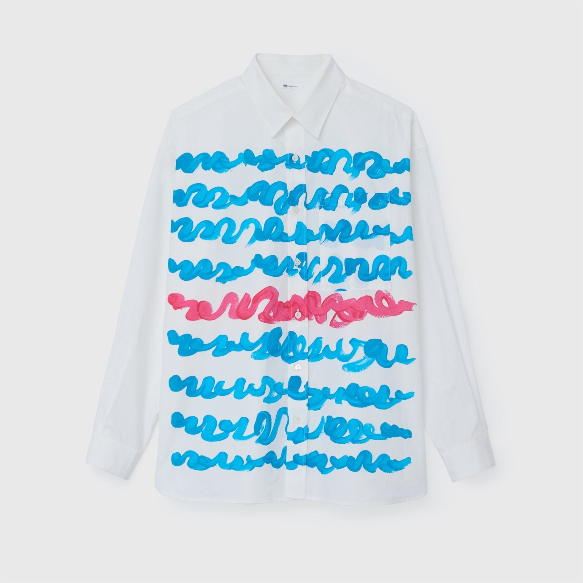 レギュラーカラーシャツ「blue brush-mm2025」 – HERALBONY