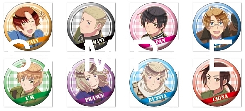 ヘタリア The World Twinkle」 キャラバッジコレクション | ヘタリア