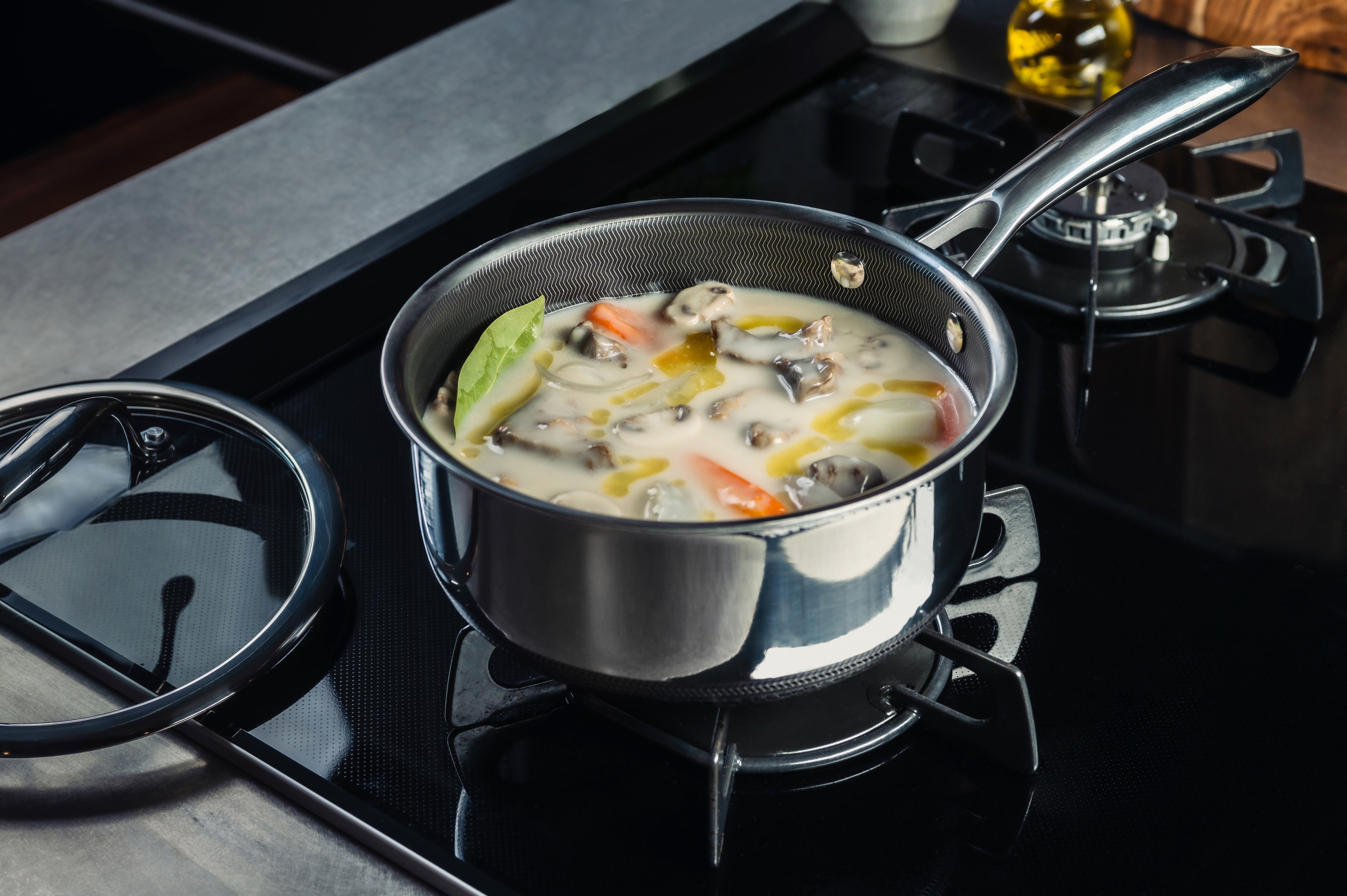 7 pc HexClad Hybrid Cookware Set w/ Lids & Wok – ヘックスクラッド