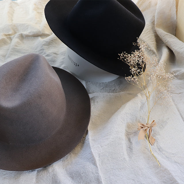 ラビットファー フェルト中折れハット | Hicktown Craftsman Club