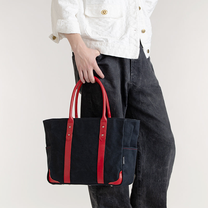 革持ち手ビジネスバッグ – 日乃本帆布