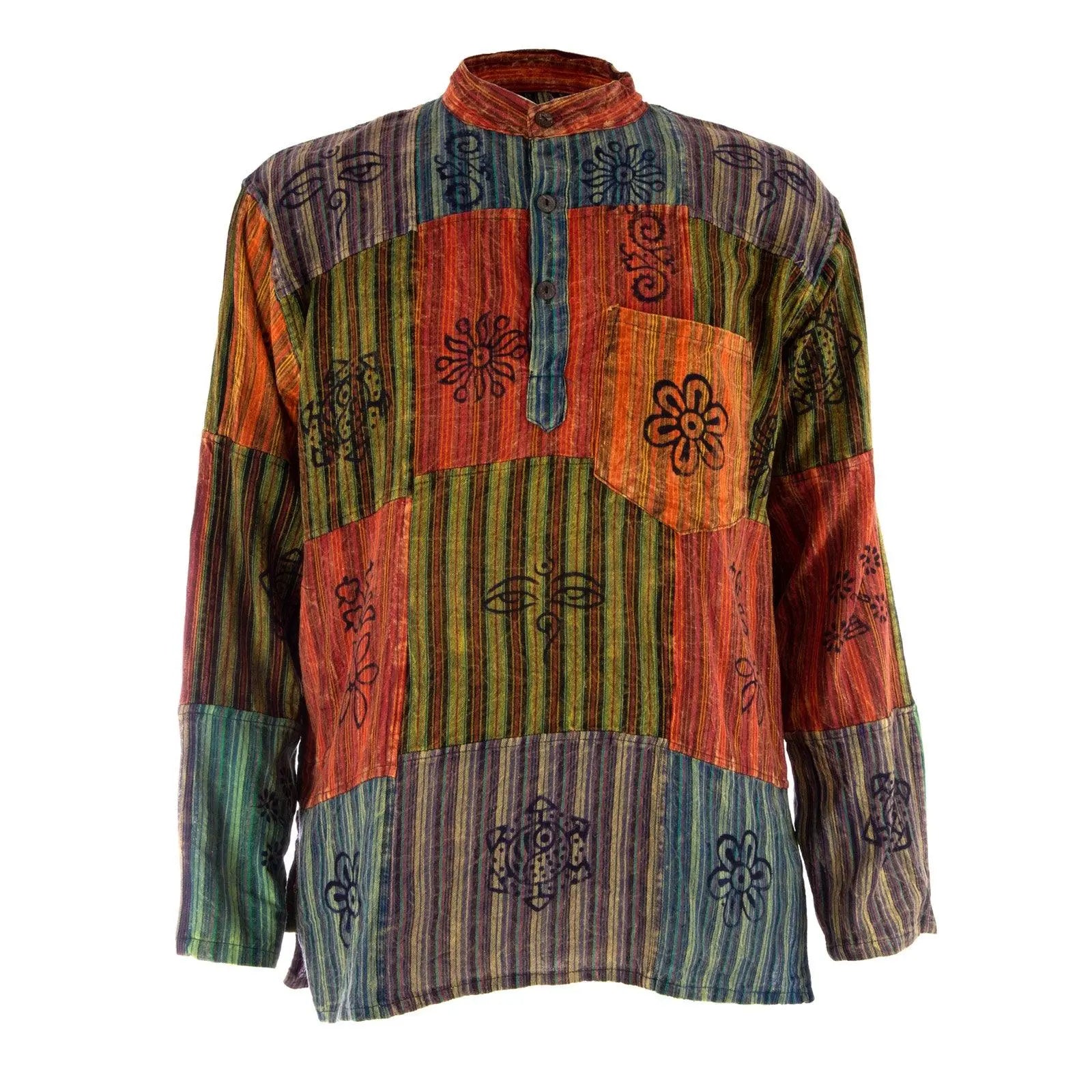 Mantra Patchwork Shirt – Hippie Shop