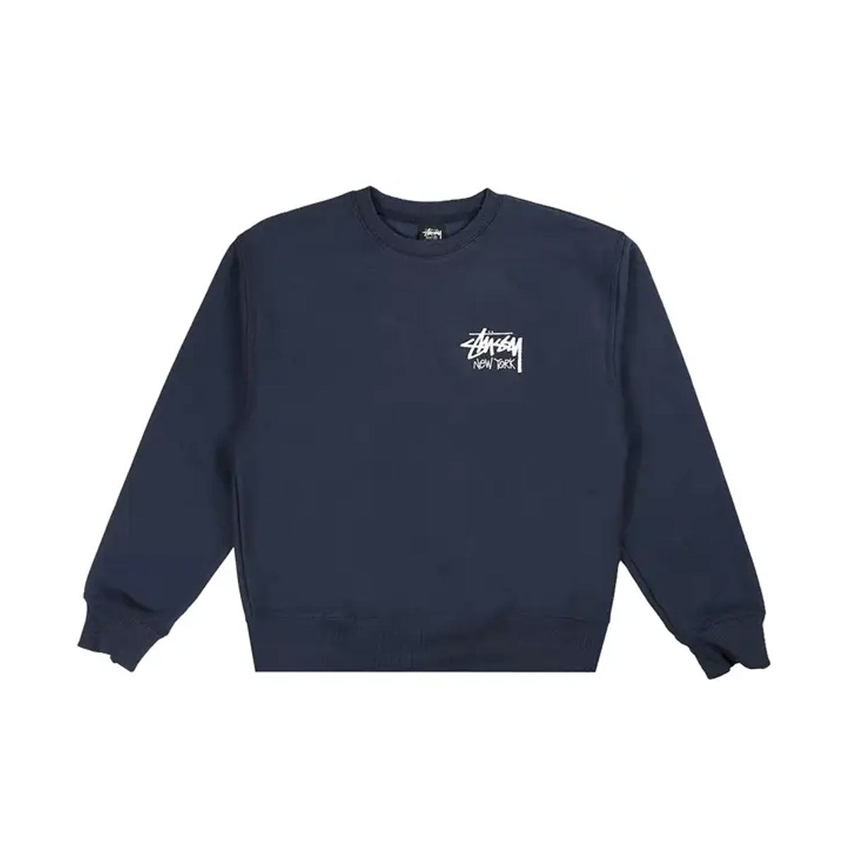 STUSSY - NEW YORK SHOP LIMITED CREW SWEAT NAVY – HOMEGAME TOKYO