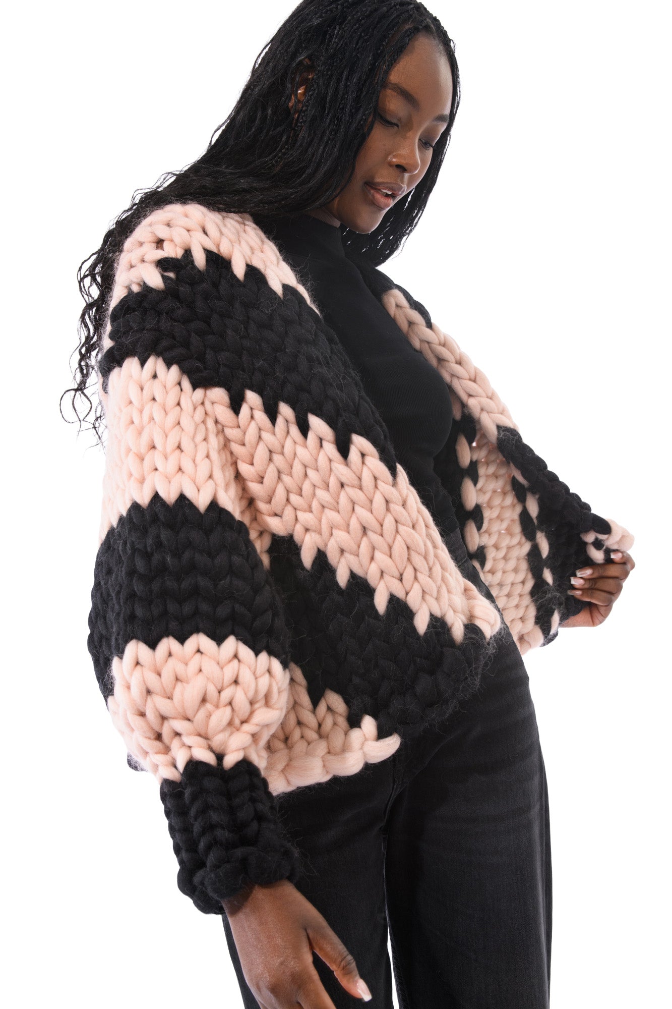 Blackberry Colossal Knit Cardigan | Hope Macaulay