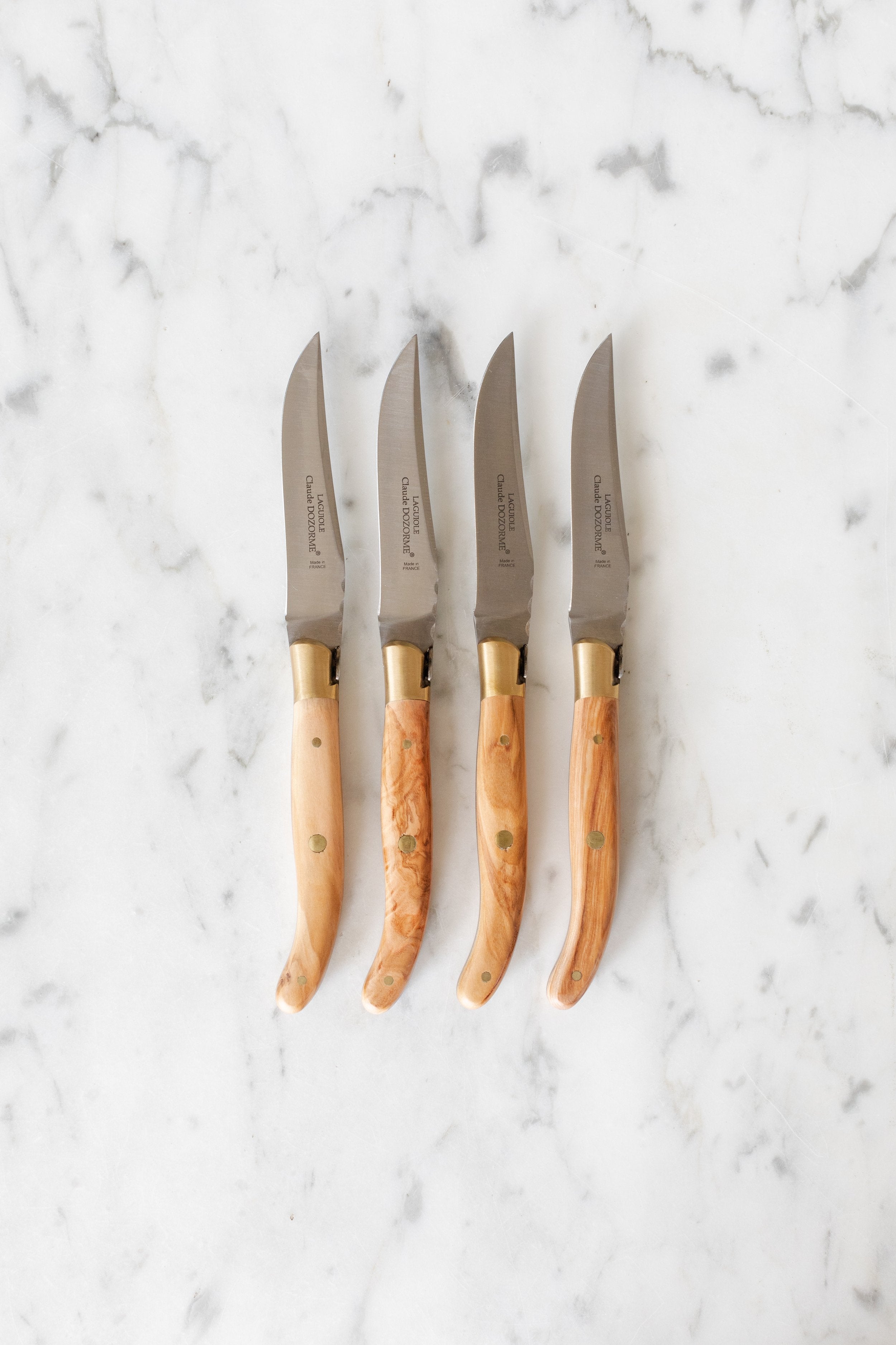 Claude Dozorme Laguiole Olive Wood Knives – Hoppe Shoppe