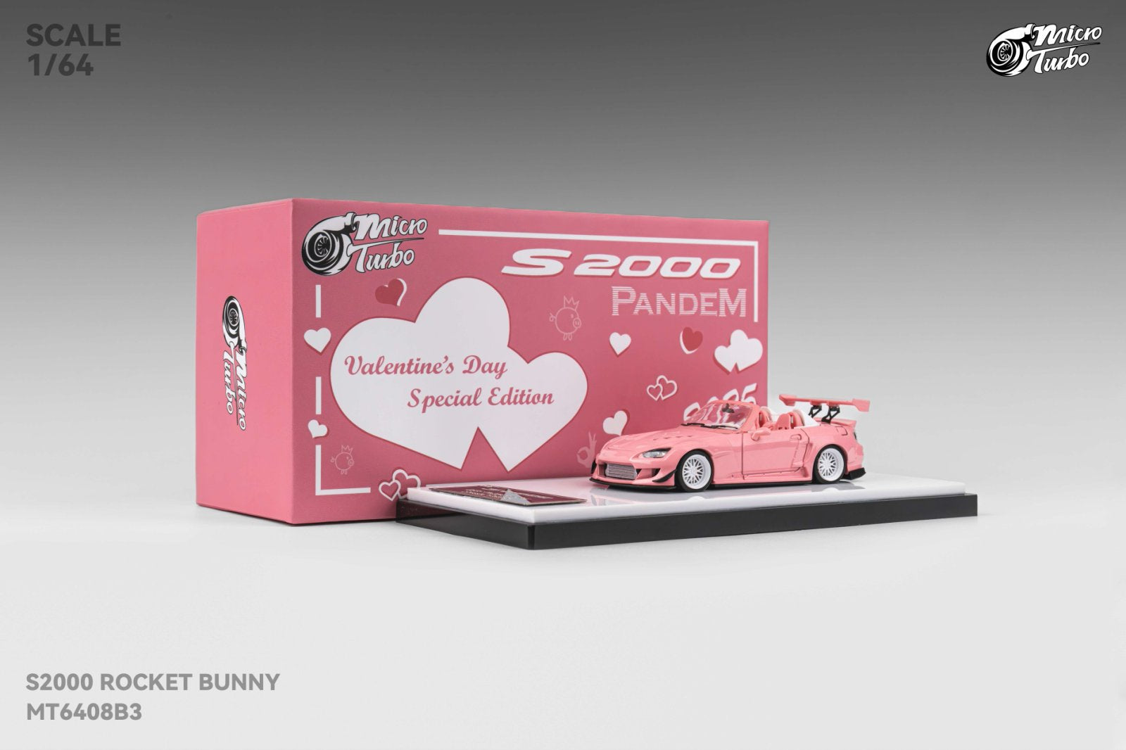 Microturbo 1:64 Honda S2000 Rocket Bunny 2025 Valentine's Day