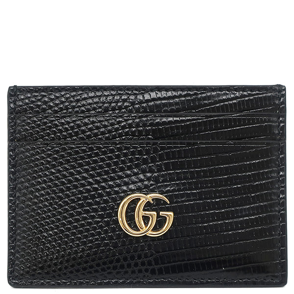 グッチ GUCCI GGマーモント 787686 ブラック レザー カードケース
