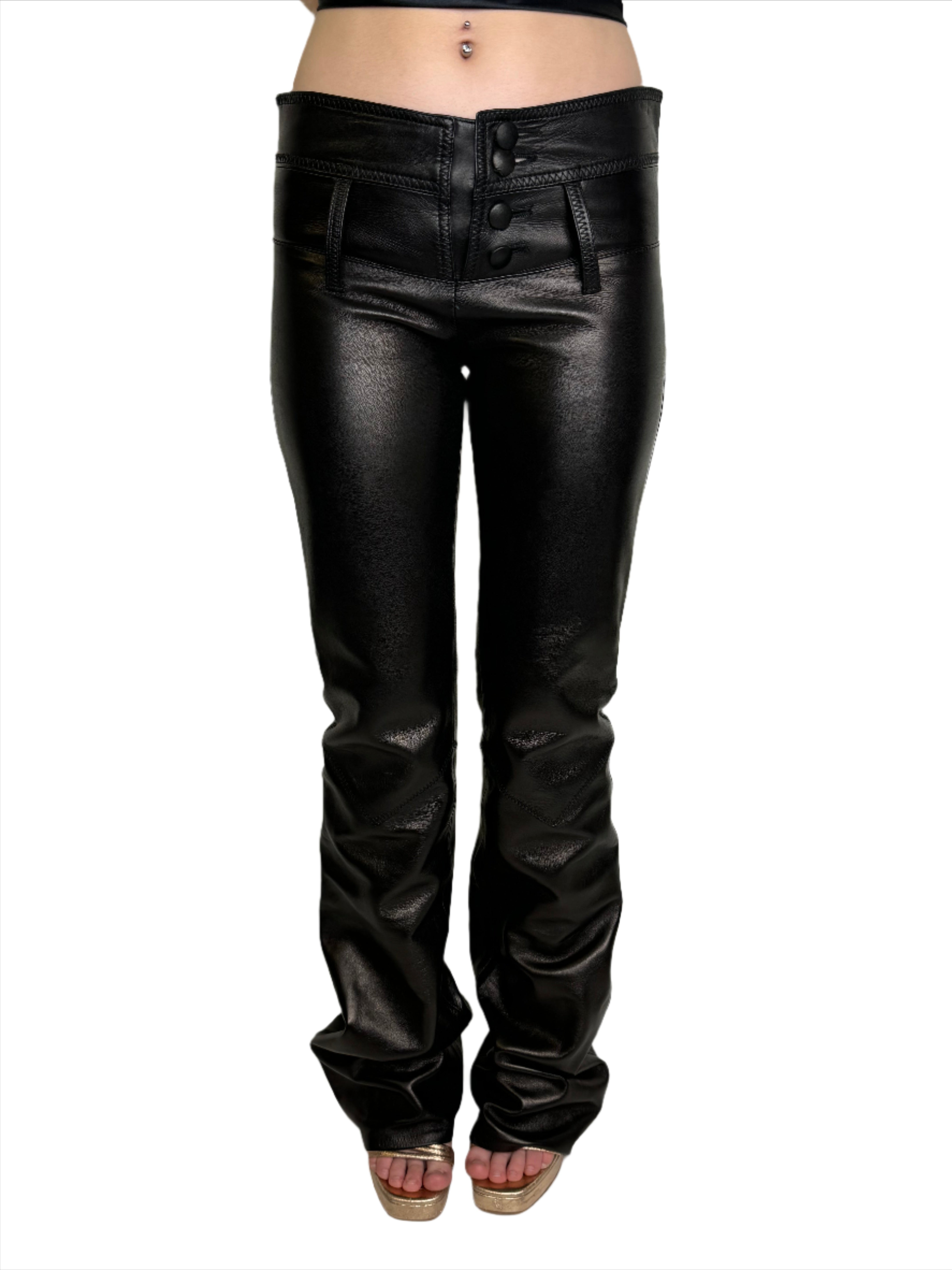 Mag 500, Black Leather Pants 2000s – dba House of Strut