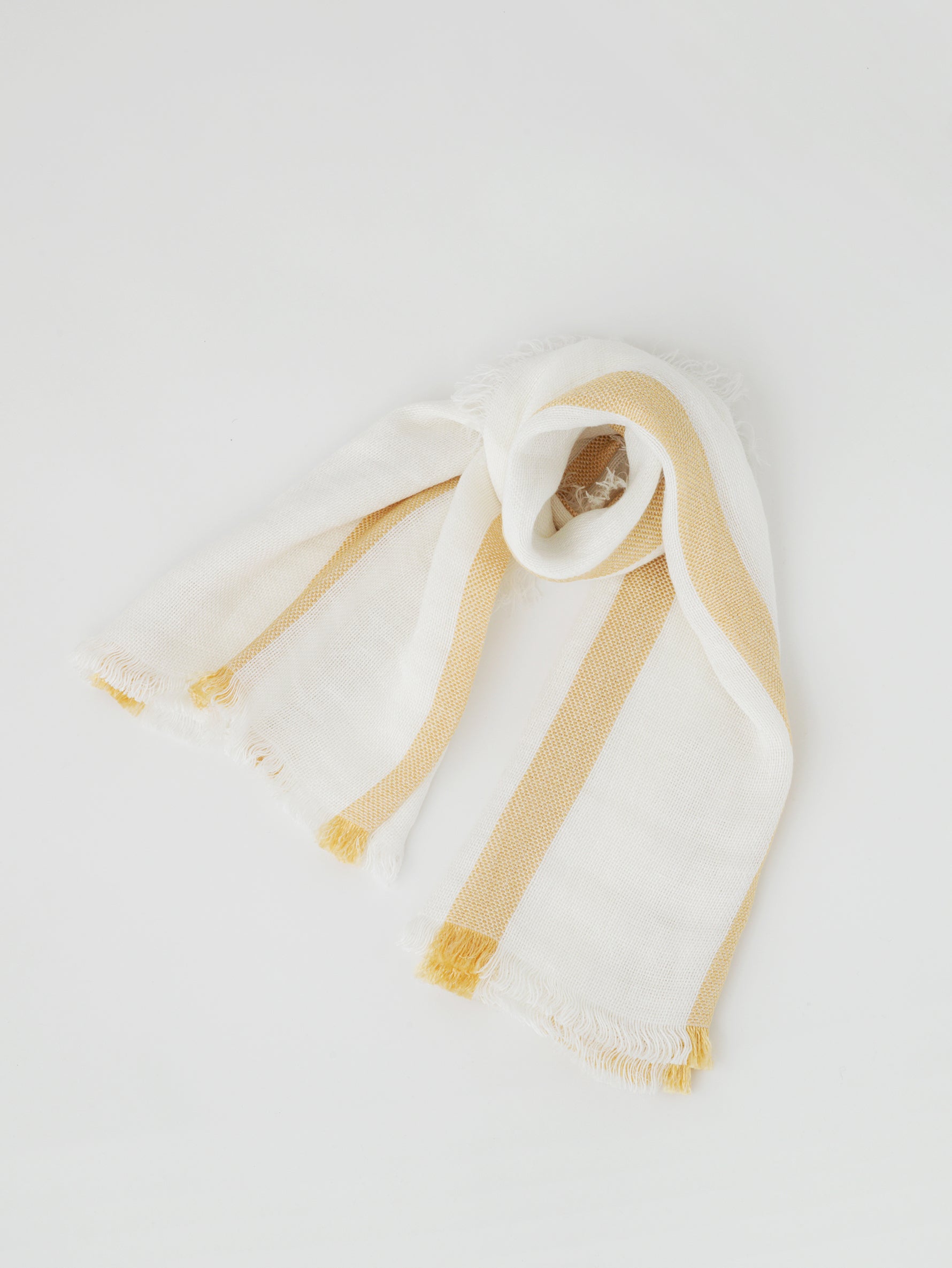 ASAUCE MELER | リネンヴィスコースグロッシーボーダースクエア