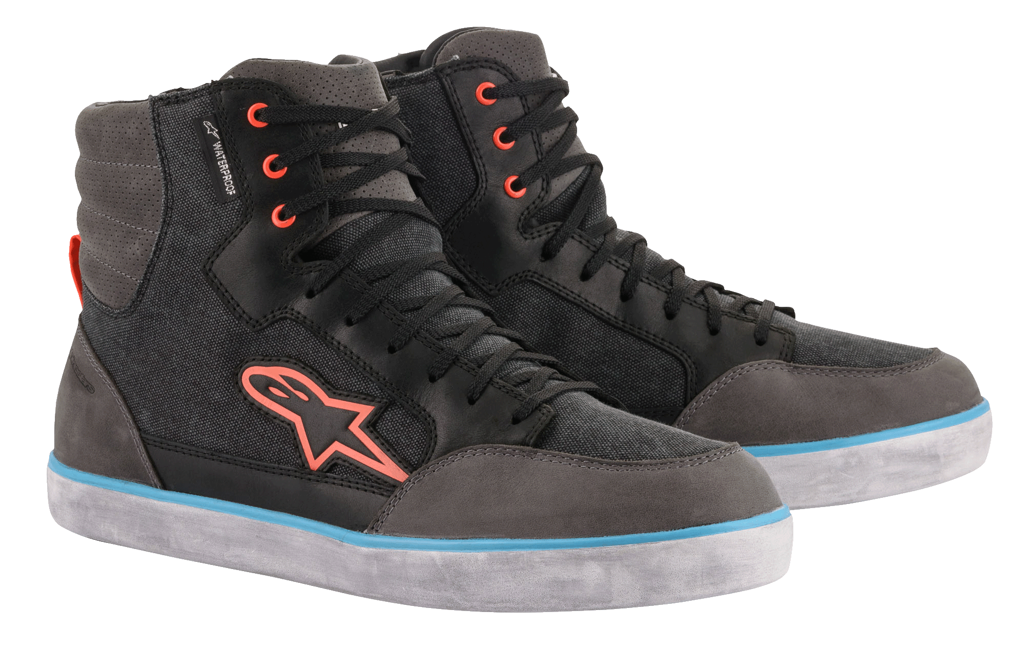 J-6 Waterproof Canvas - Scarpe da Moto Grigio | Alpinestars®
