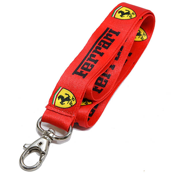 Ferrari純正ネックストラップ(ロゴ&SF) : イタリア自動車雑貨店