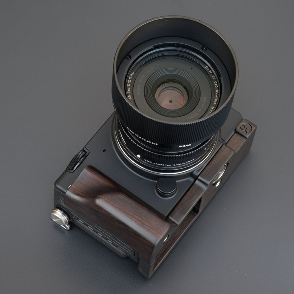 シグマ FP FPL カメラ用プレミアムダークエボニーハンドグリップ