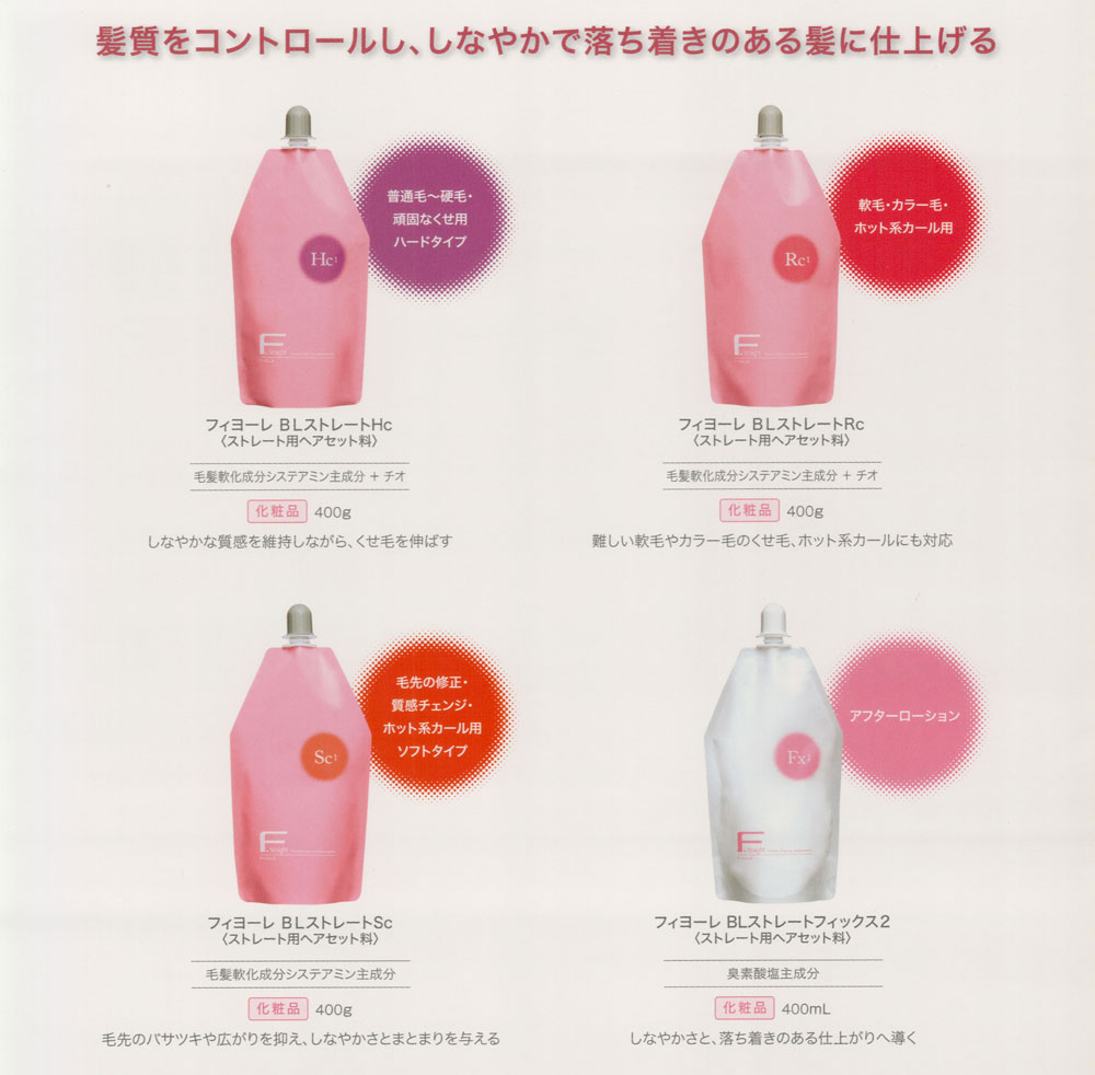 美容室専売品卸/通販 IDC-BeautyHair / フィヨーレ BLストレート FSc