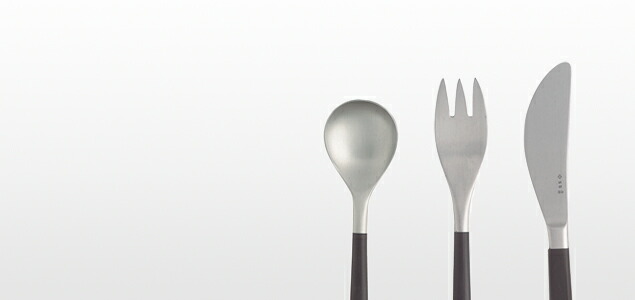 柳宗理 sori yanagi/cutlery/黒柄 カトラリー/デザートフォーク4本刃