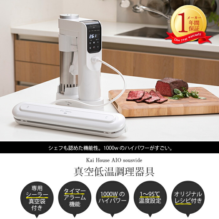 低温調理器 専用真空袋 Lサイズ 100枚入 低温調理器 Kai House AIO The