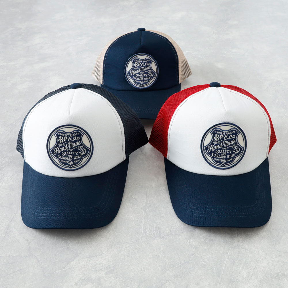 BLUE PORT】ORIGINAL MESH CAPオリジナルメッシュキャップ “HAND MADE