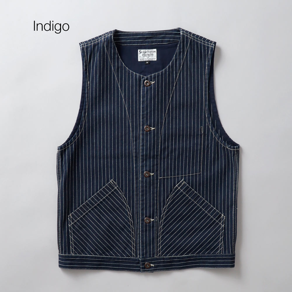 Schott （ショット）オールドヒッコリーデニムベスト｜アメカジ