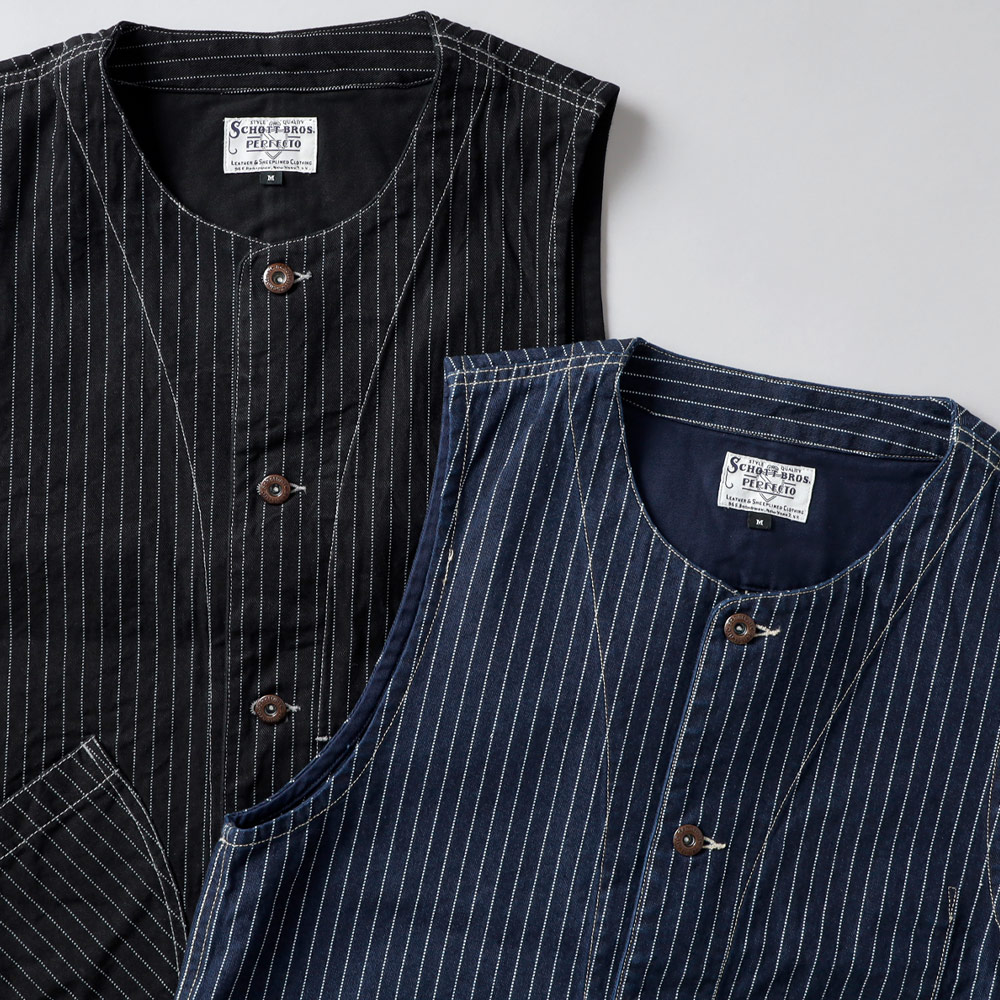 Schott （ショット）オールドヒッコリーデニムベスト｜アメカジ