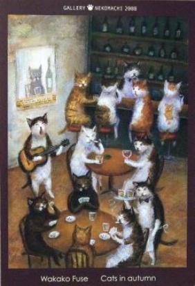 布施和佳子個展「Cats in autumn」のお知らせ | 猫の家（湘南ねこ