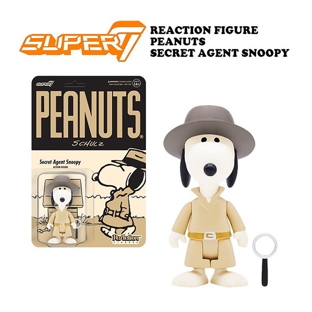 SUPER7 PEANUTS リアクションフィギュア/SECRET AGENT SNOOPY