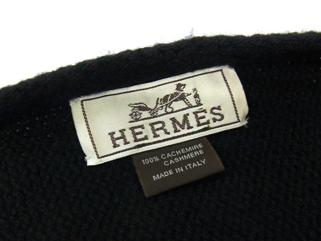 送料・代引手数料無料】◇【中古】 エルメス ◇ スヌード カシミア100