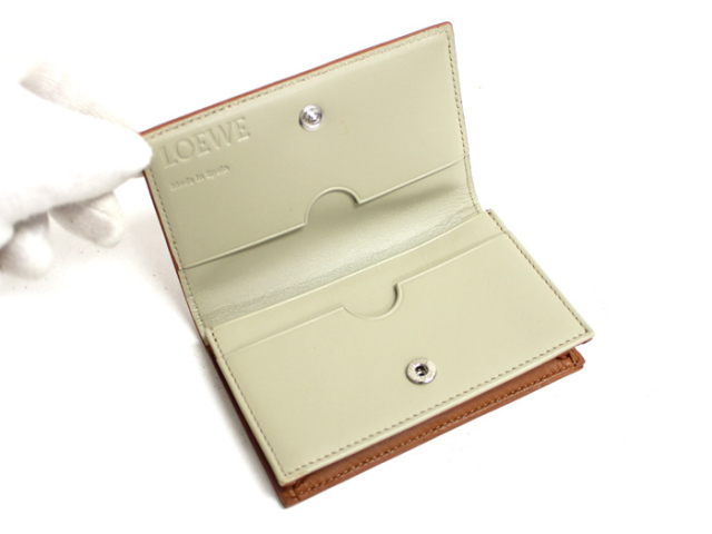 ロエベ ◇ ビジネスカードホルダー / カードケース ◇ レザー ブラウン