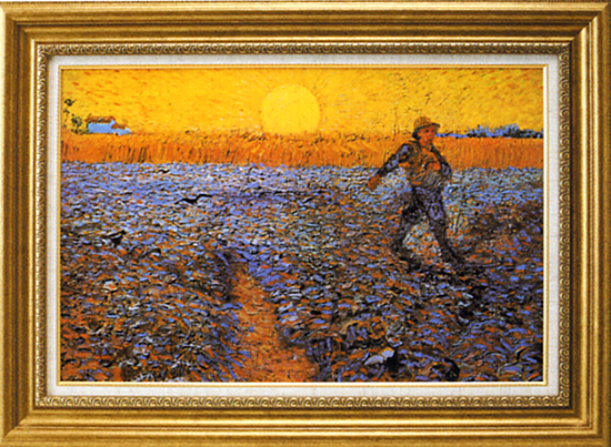 ゴッホ 『種まく人』 【送料無料】 ガレリア・フランジェリコの複製絵画
