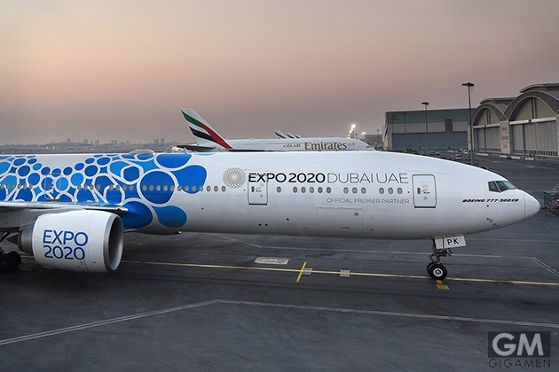あと3年！ エミレーツ航空がドバイEXPO特別塗装機を初公開 | GIGAMEN