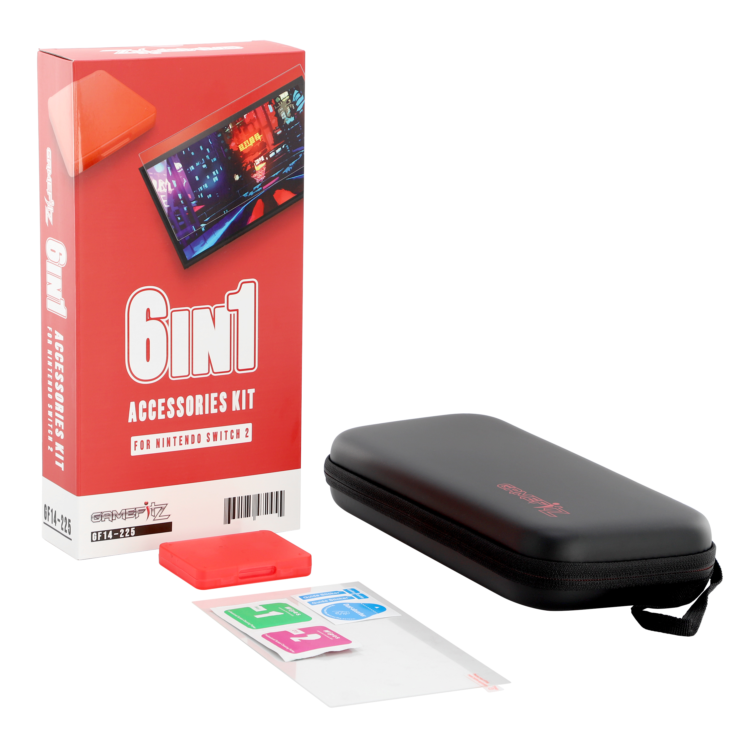 GameFitz 6 in 1 Accessories Kit for Nintendo Switch 2 in the Video