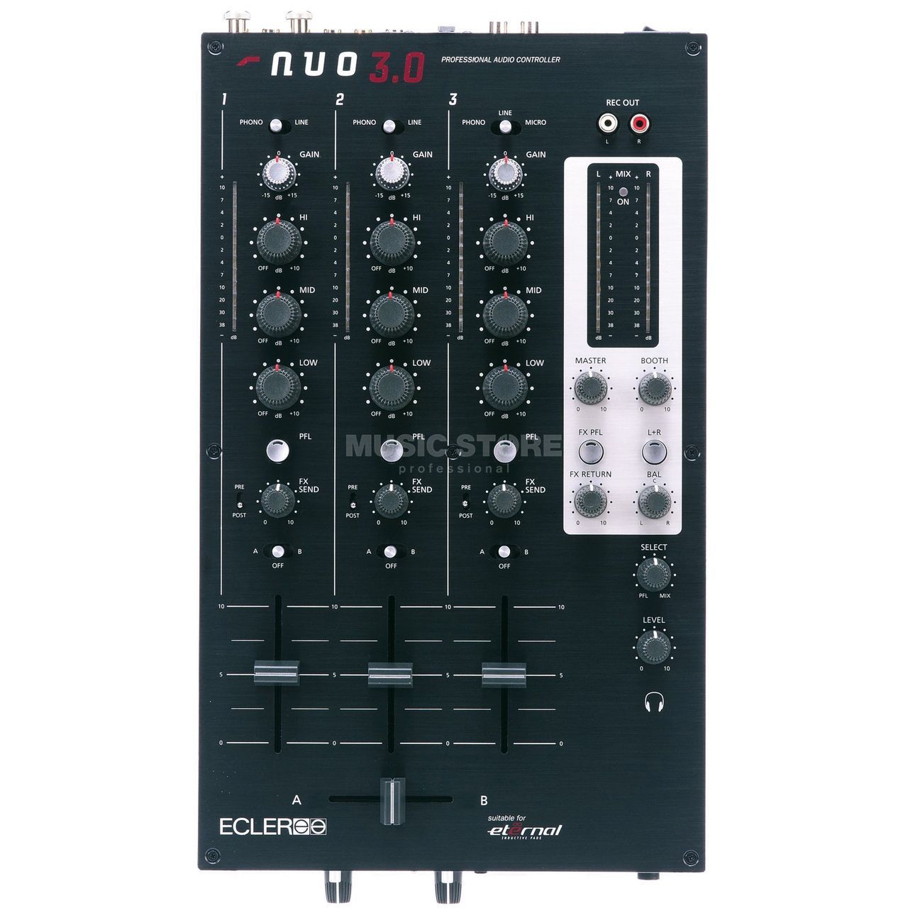 Ecler NUO 3.0 3-Channel DJ-Mixer | USA
