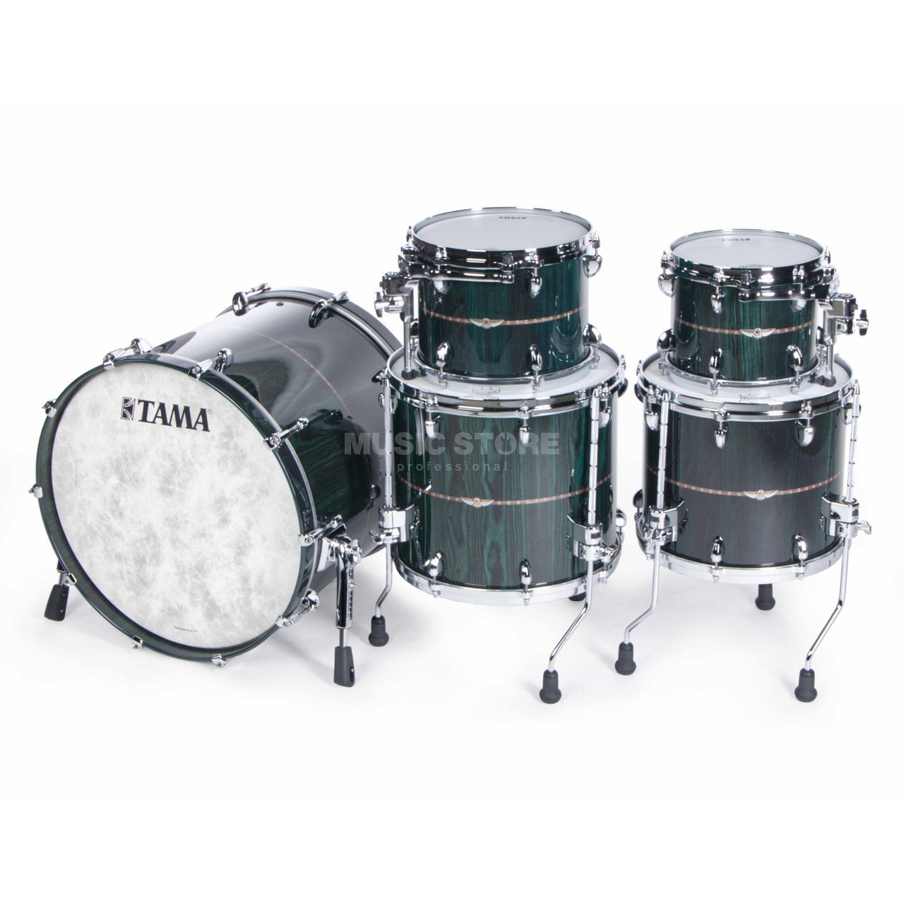 Tama TB52ZS-CDKG Star Bubinga Drum-Kit (Dark Green Cordia) | USA