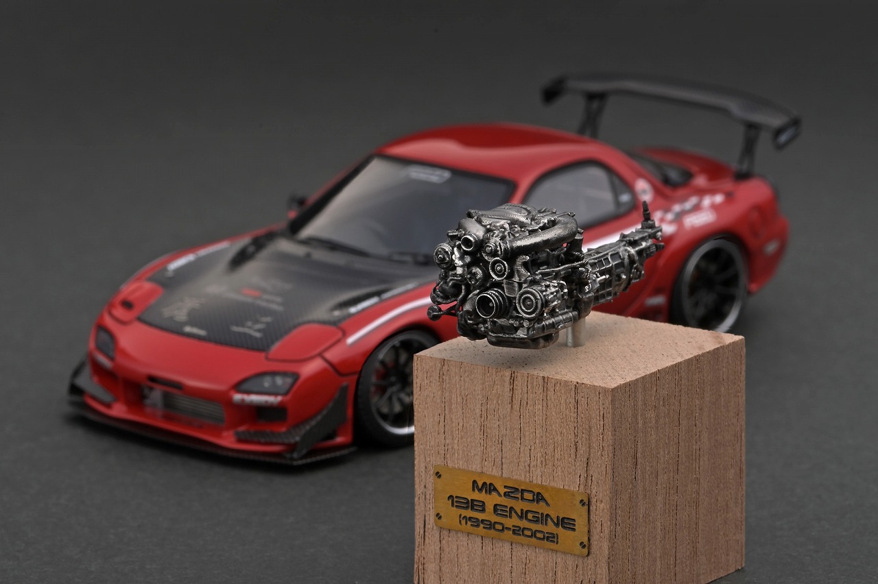 1/43「FEED RX-7(FD3S) 赤魔王」エンジン付：明日 9/13 21時半~ 予約
